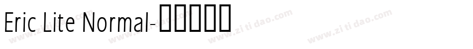 Eric Lite Normal字体转换